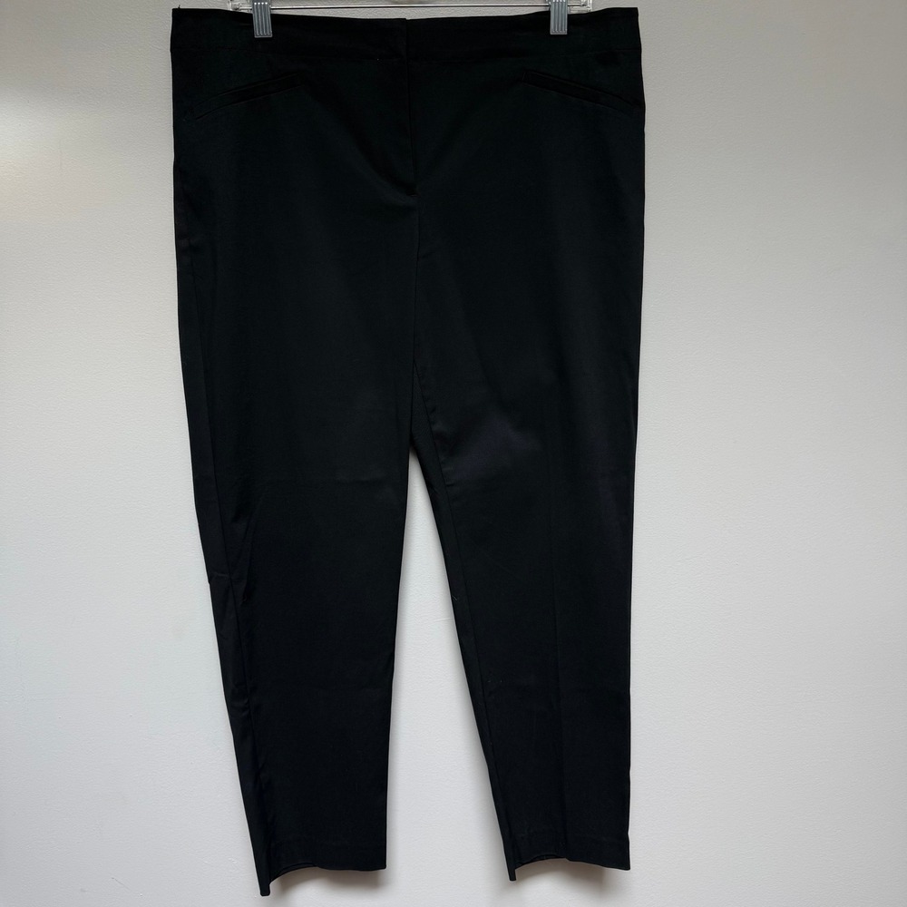 J Jill Dress Pants Women 16 Black Chino Office Professional Comfort